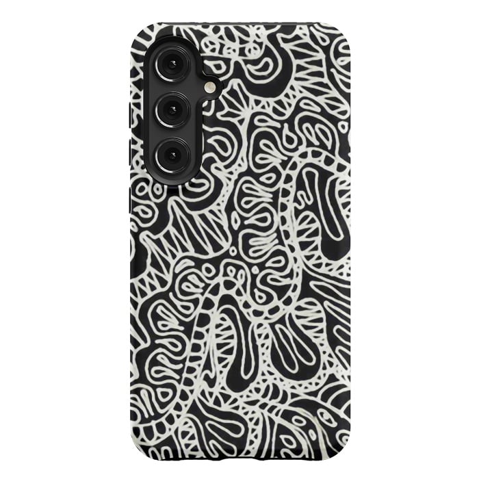 Galaxy S24 Plus StrongFit Doodle Ethnic Style G361 by Medusa GraphicArt