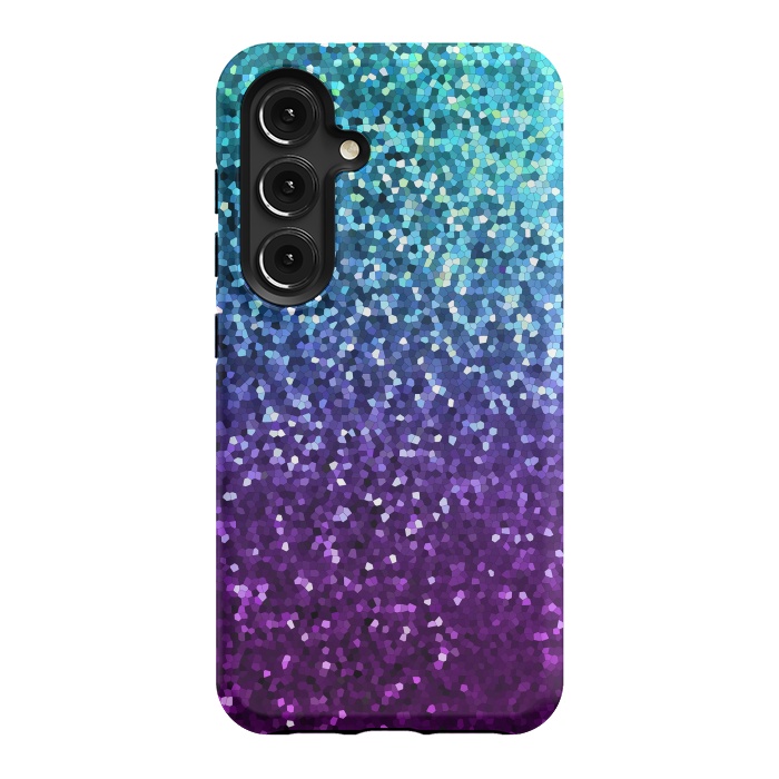 Galaxy S24 StrongFit Mosaic Sparkley Texture G198 by Medusa GraphicArt