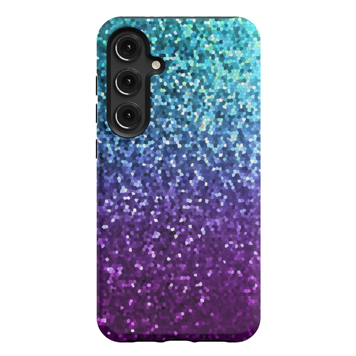 Galaxy S24 Plus StrongFit Mosaic Sparkley Texture G198 by Medusa GraphicArt