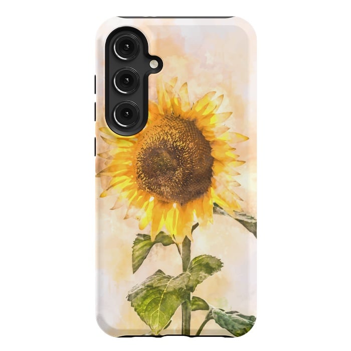 Galaxy S24 Plus StrongFit Summer Sunflower by Creativeaxle