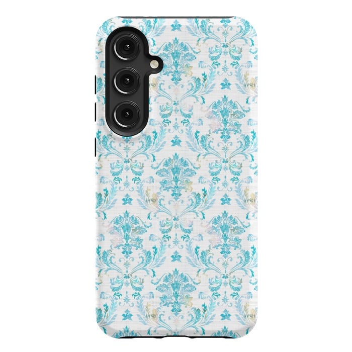 Galaxy S24 Plus StrongFit Demure Damask by gingerlique