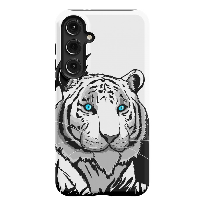 Galaxy S24 Plus StrongFit The white tiger by Steve Wade (Swade)