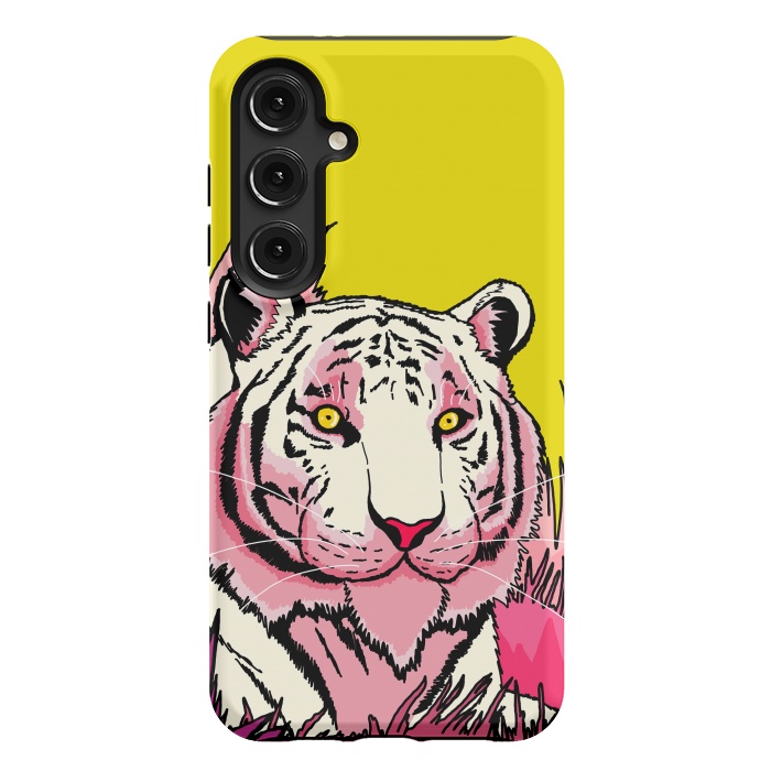 Galaxy S24 Plus StrongFit The pink tone tiger by Steve Wade (Swade)