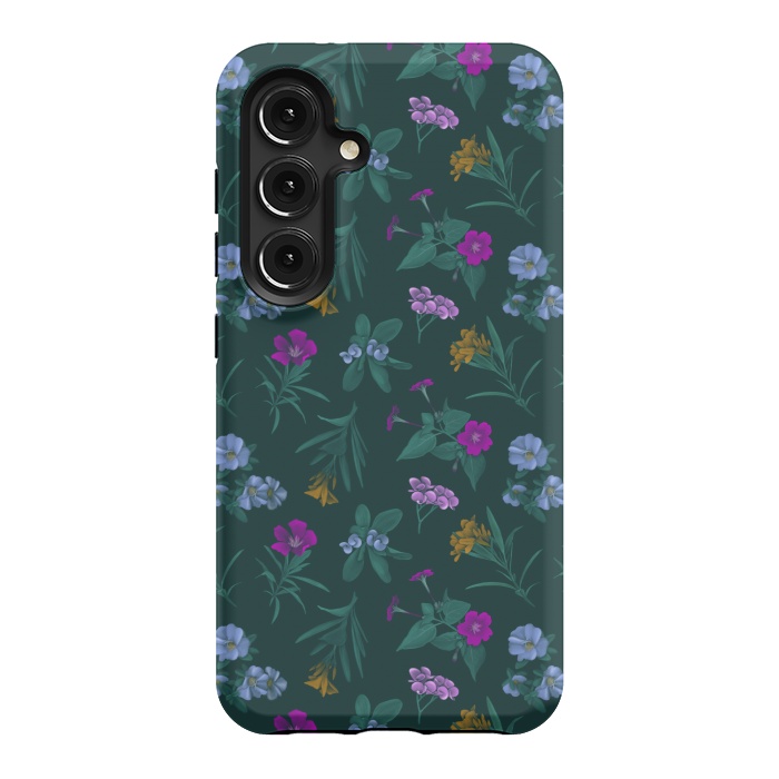 Galaxy S24 StrongFit Tropical Flowers by Tishya Oedit