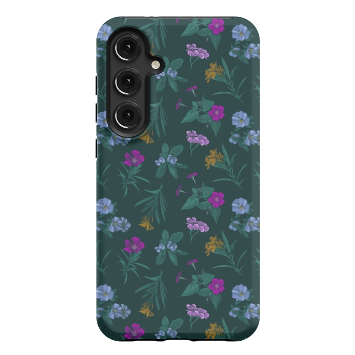 Galaxy S24 Plus StrongFit Tropical Flowers by Tishya Oedit