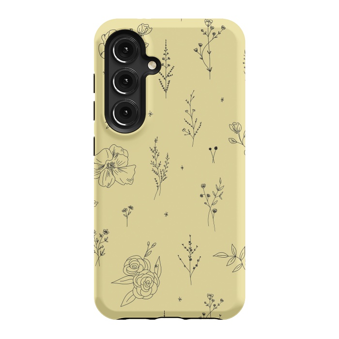 Galaxy S24 StrongFit Flowers & Wildflowers by Anis Illustration