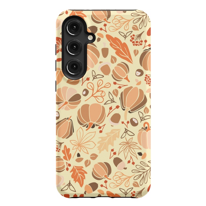 Galaxy S24 Plus StrongFit Fall Fruits in Orange and Yellow by Paula Ohreen