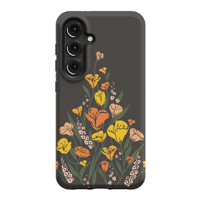 Galaxy S24 StrongFit Wild Poppies by Melissa Lee