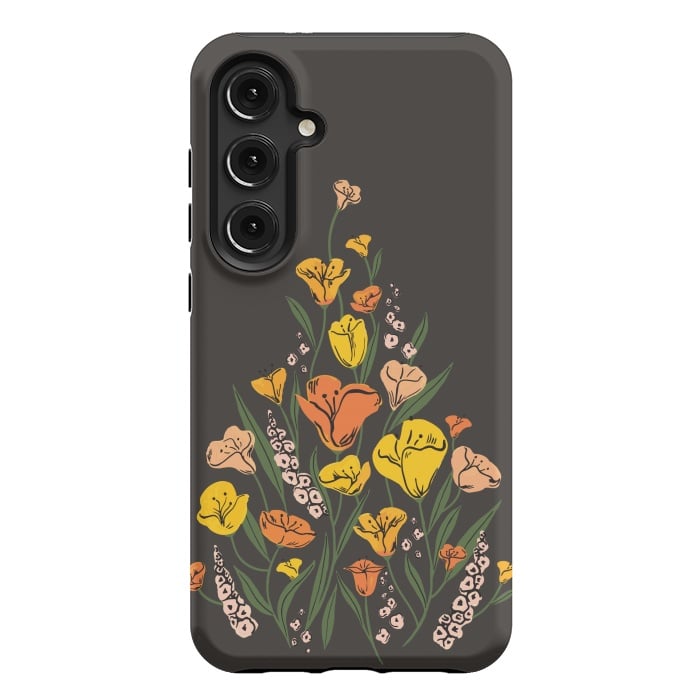 Galaxy S24 Plus StrongFit Wild Poppies by Melissa Lee