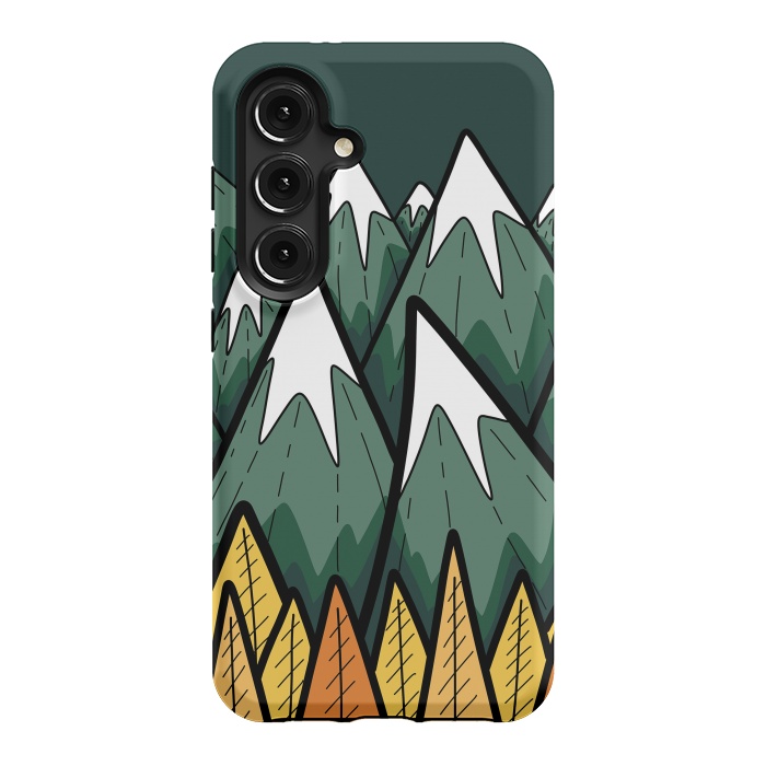 Galaxy S24 StrongFit The green autumn peaks by Steve Wade (Swade)
