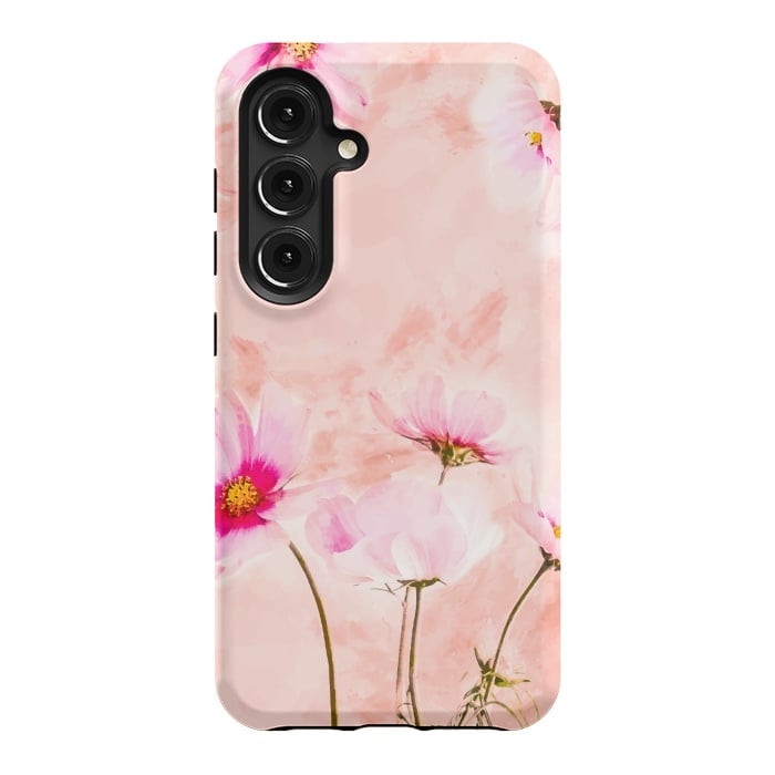 Galaxy S24 StrongFit Pink Spring Flower by Creativeaxle
