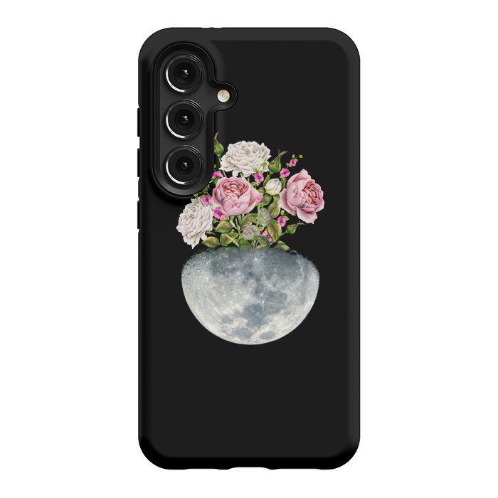 Galaxy S24 StrongFit Moon Flower Pot by Creativeaxle