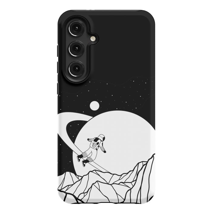 Galaxy S24 Plus StrongFit Space walk (black and white) by Steve Wade (Swade)