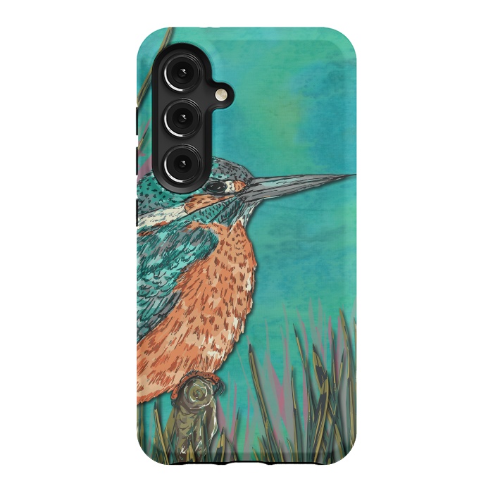 Galaxy S24 StrongFit Kingfisher by Lotti Brown