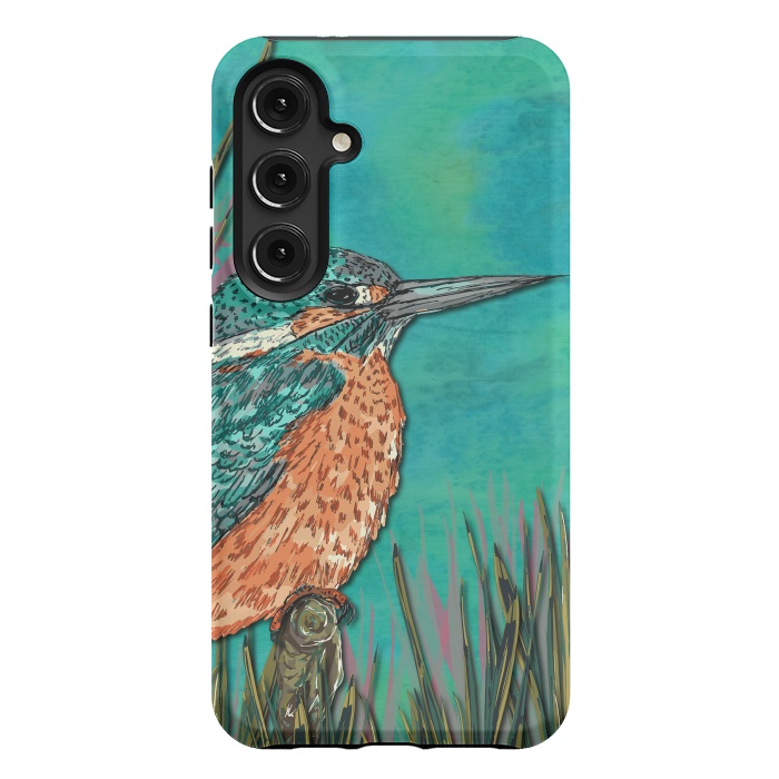 Galaxy S24 Plus StrongFit Kingfisher by Lotti Brown