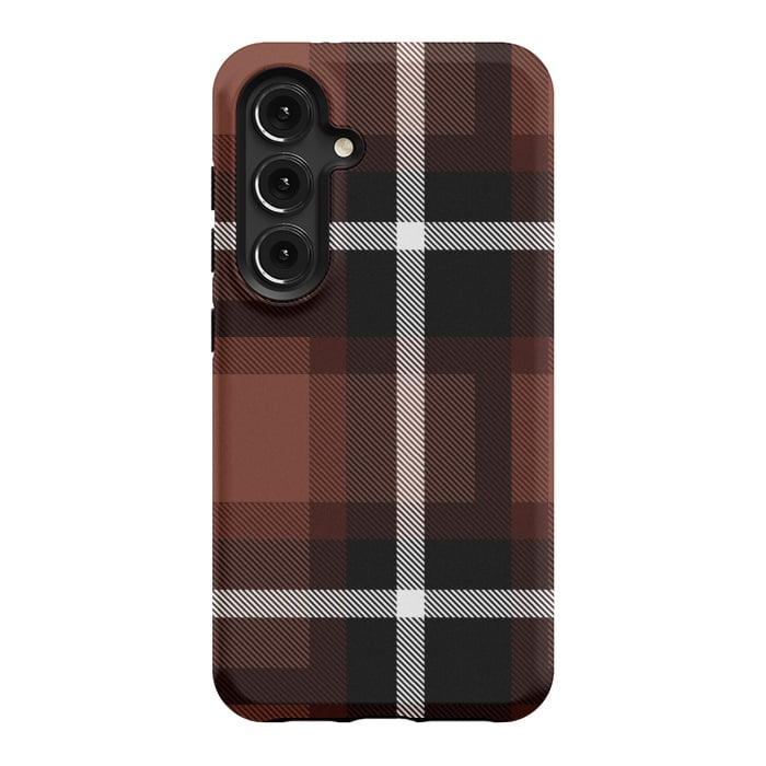 Galaxy S24 StrongFit Autumn Foliage Plaid by TMSarts