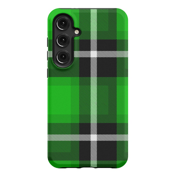 Galaxy S24 Plus StrongFit Green Scottish Plaid by TMSarts