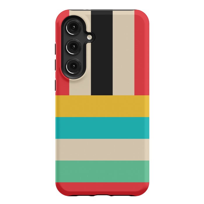 Galaxy S24 Plus StrongFit Multicolor Stripes by TMSarts