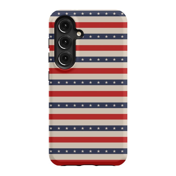 Galaxy S24 StrongFit Patriotic Pattern by TMSarts