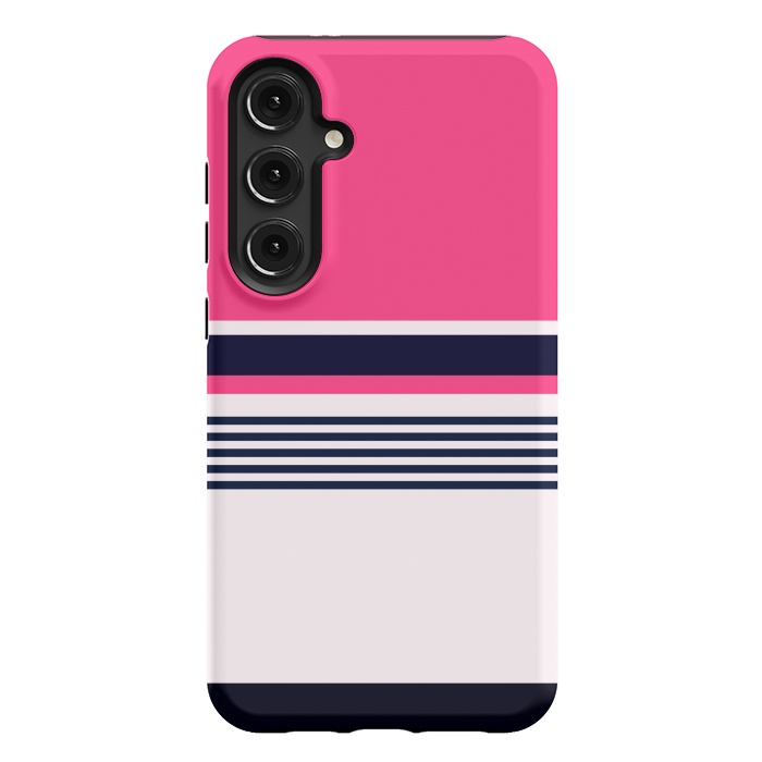 Galaxy S24 Plus StrongFit Pink Pastel Stripes by TMSarts