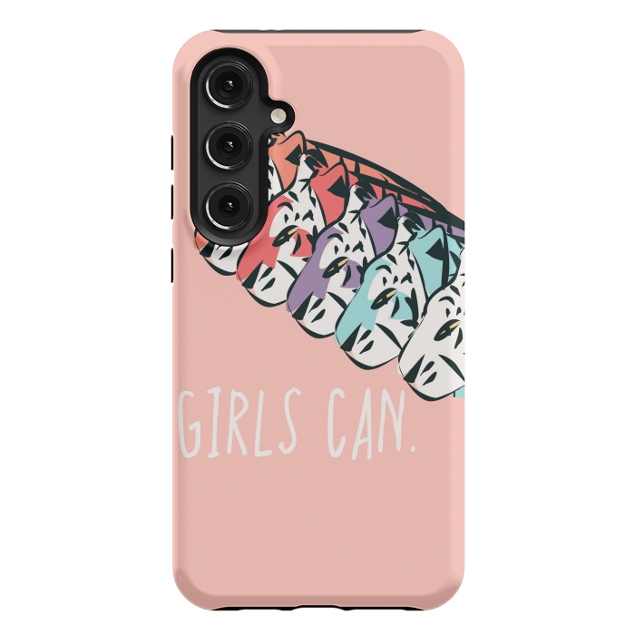 Galaxy S24 Plus StrongFit Girls can, pink by Jelena Obradovic