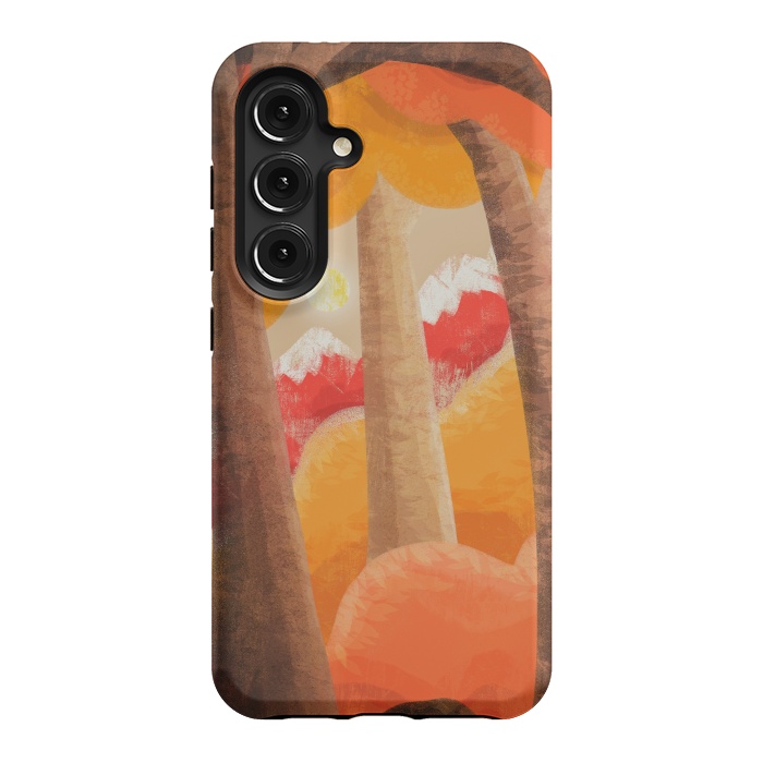 Galaxy S24 StrongFit The autumn orange forest by Steve Wade (Swade)
