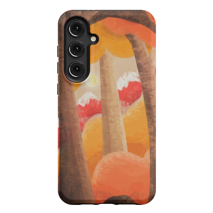 Galaxy S24 Plus StrongFit The autumn orange forest by Steve Wade (Swade)