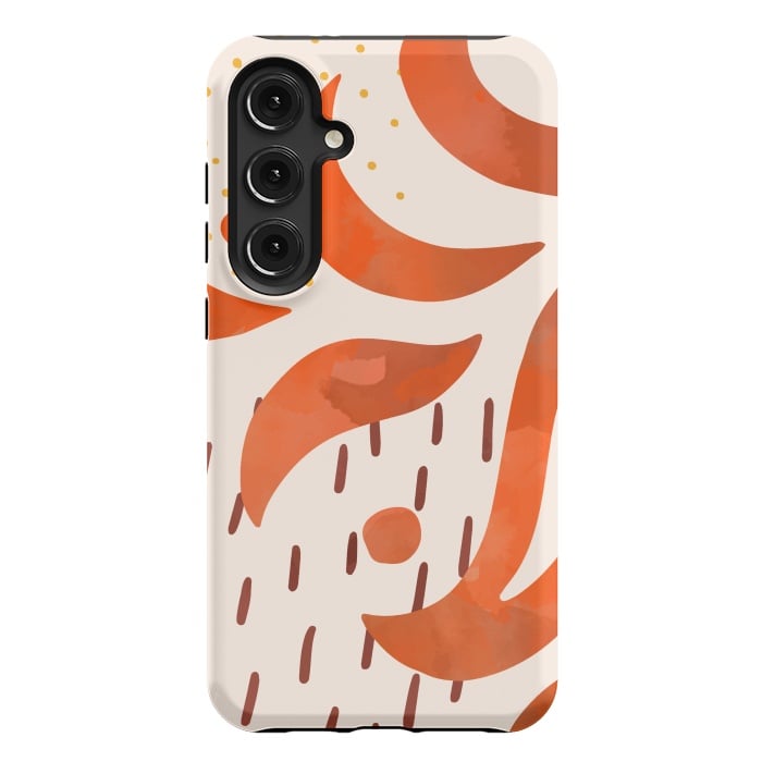 Galaxy S24 Plus StrongFit Great Orange by Creativeaxle