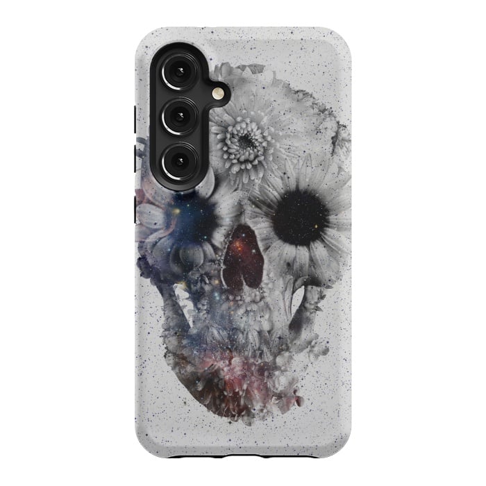 Galaxy S24 StrongFit Floral Skull 2 by Ali Gulec