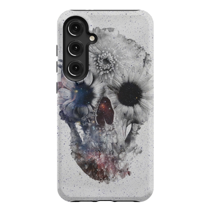 Galaxy S24 Plus StrongFit Floral Skull 2 by Ali Gulec