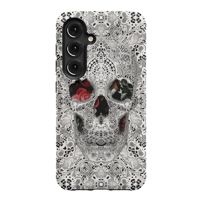Galaxy S24 StrongFit Lace Skull 2 by Ali Gulec