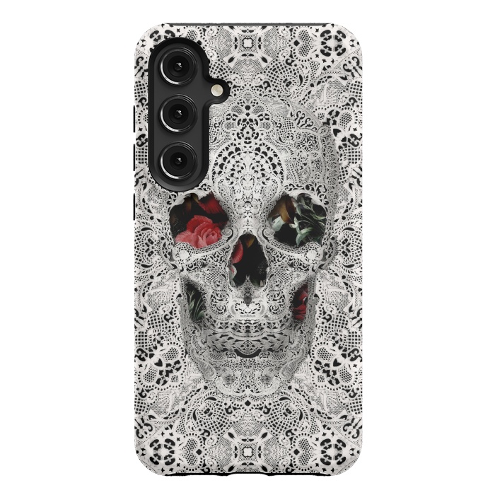 Galaxy S24 Plus StrongFit Lace Skull 2 by Ali Gulec