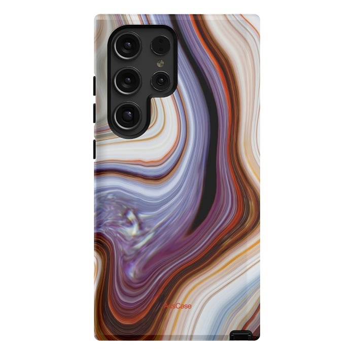 Galaxy S24 Ultra StrongFit Brown Marble Pattern by ArtsCase