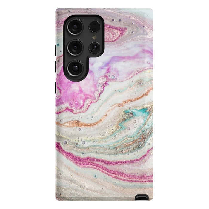 Galaxy S24 Ultra StrongFit Natural Luxury Liquid Marble by ArtsCase