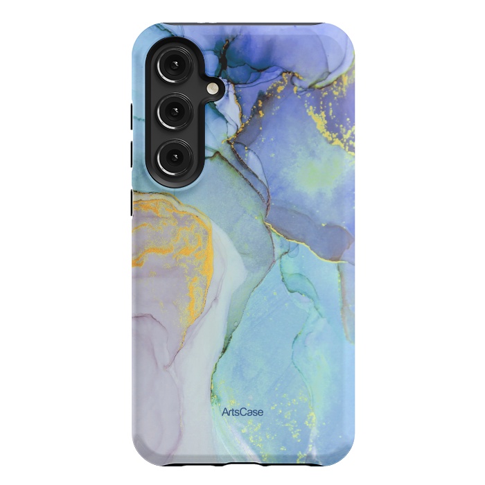 Galaxy S24 Plus StrongFit Ink Paint Abstract Marble by ArtsCase