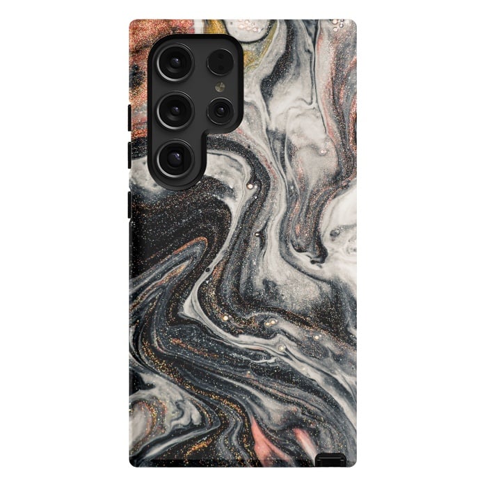 Galaxy S24 Ultra StrongFit Swirls of Marble and The Ripples of Agate by ArtsCase