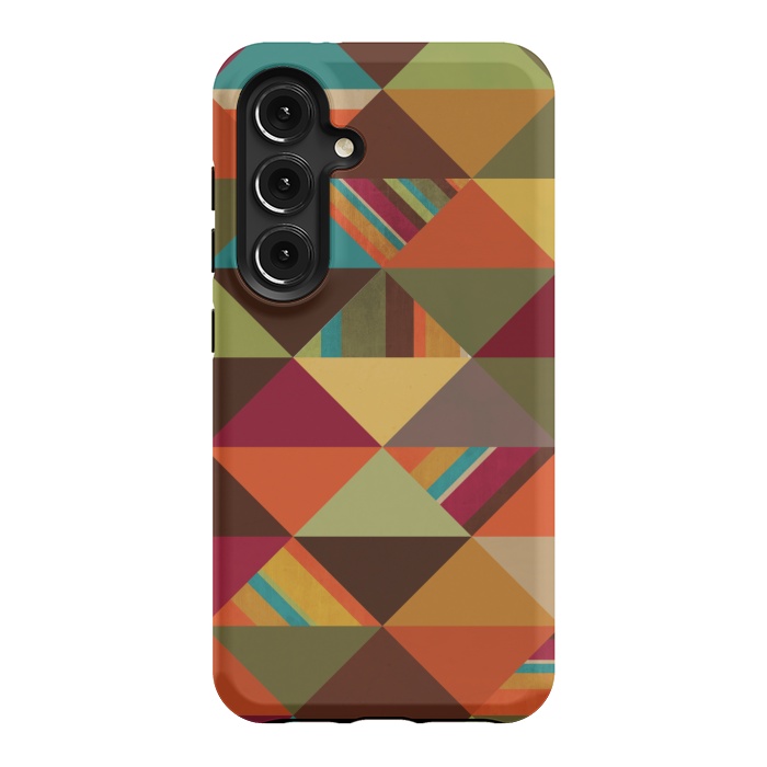 Galaxy S24 StrongFit Autumn Triangles by Noonday Design