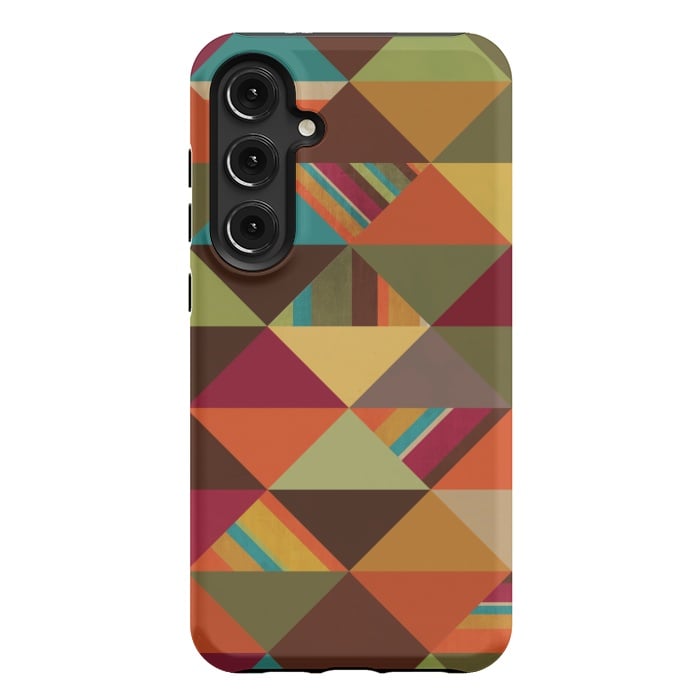 Galaxy S24 Plus StrongFit Autumn Triangles by Noonday Design