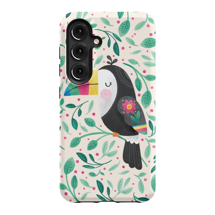 Galaxy S24 StrongFit Cheeky Toucan by Noonday Design