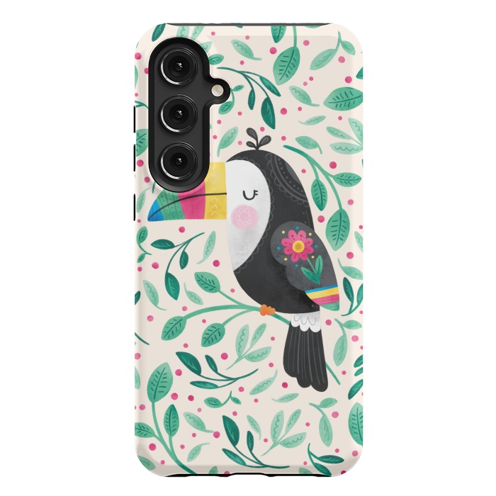 Galaxy S24 Plus StrongFit Cheeky Toucan by Noonday Design