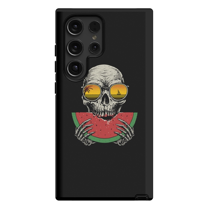 Galaxy S24 Ultra StrongFit Watermelon Skull by Afif Quilimo