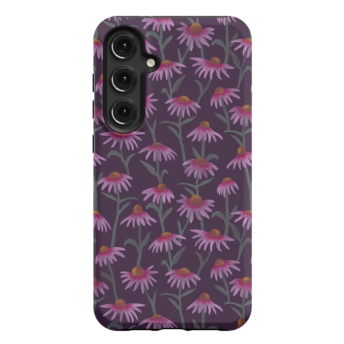 Galaxy S24 Plus StrongFit Echinacea Flowers by Tishya Oedit
