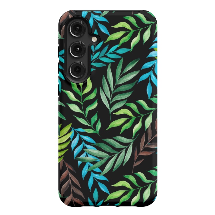 Galaxy S24 Plus StrongFit Tropical leaves by Julia Badeeva