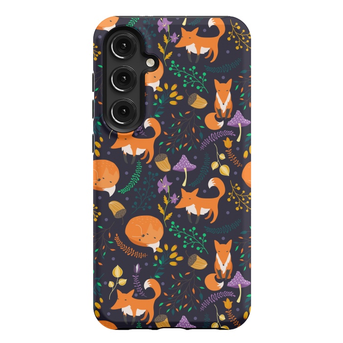 Galaxy S24 Plus StrongFit Cute foxes by Julia Badeeva