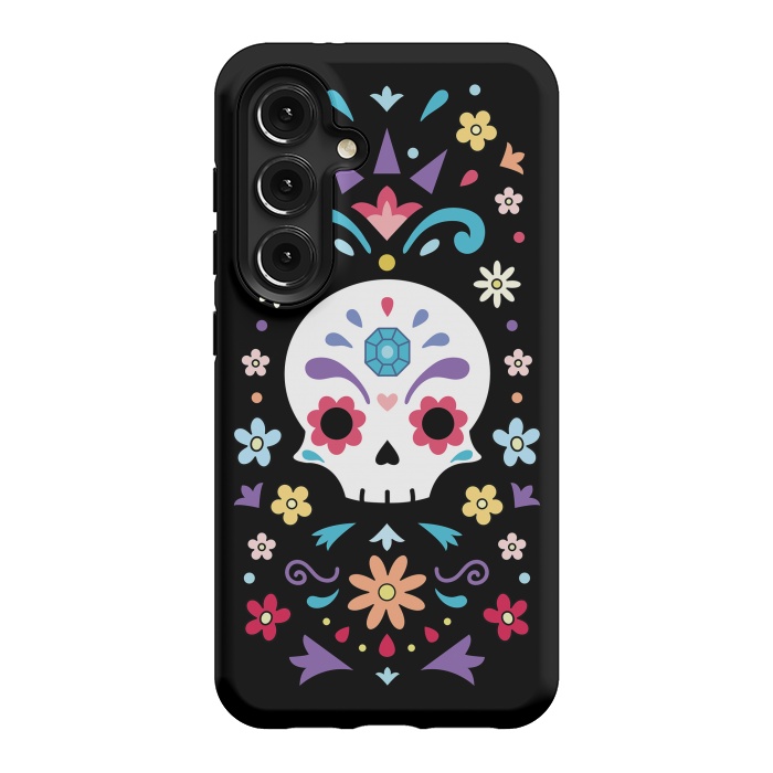 Galaxy S24 StrongFit Cute day of the dead by Laura Nagel
