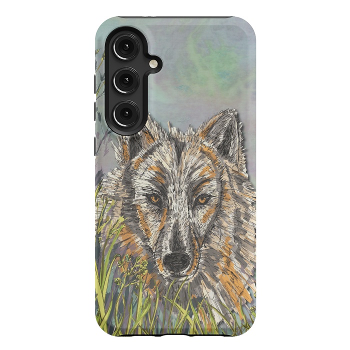 Galaxy S24 Plus StrongFit Wolf I by Lotti Brown