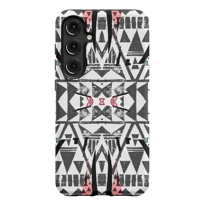 Galaxy S24 Plus StrongFit Ethnic tribal triangles by Oana 