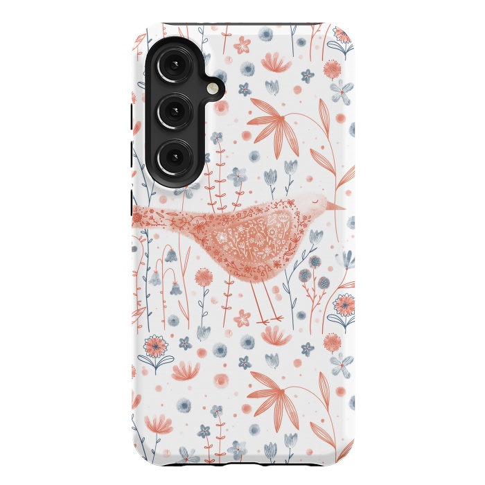 Galaxy S24 Plus StrongFit Apricot Bird by Nic Squirrell