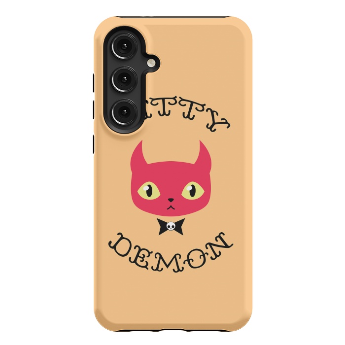 Galaxy S24 Plus StrongFit Kitty demon by Laura Nagel