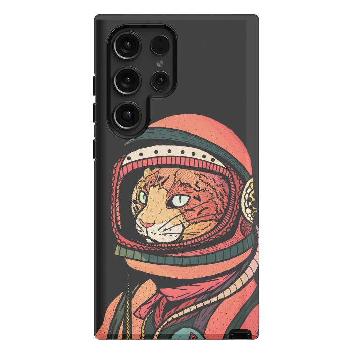 Galaxy S24 Ultra StrongFit The ginger space cat by Steve Wade (Swade)